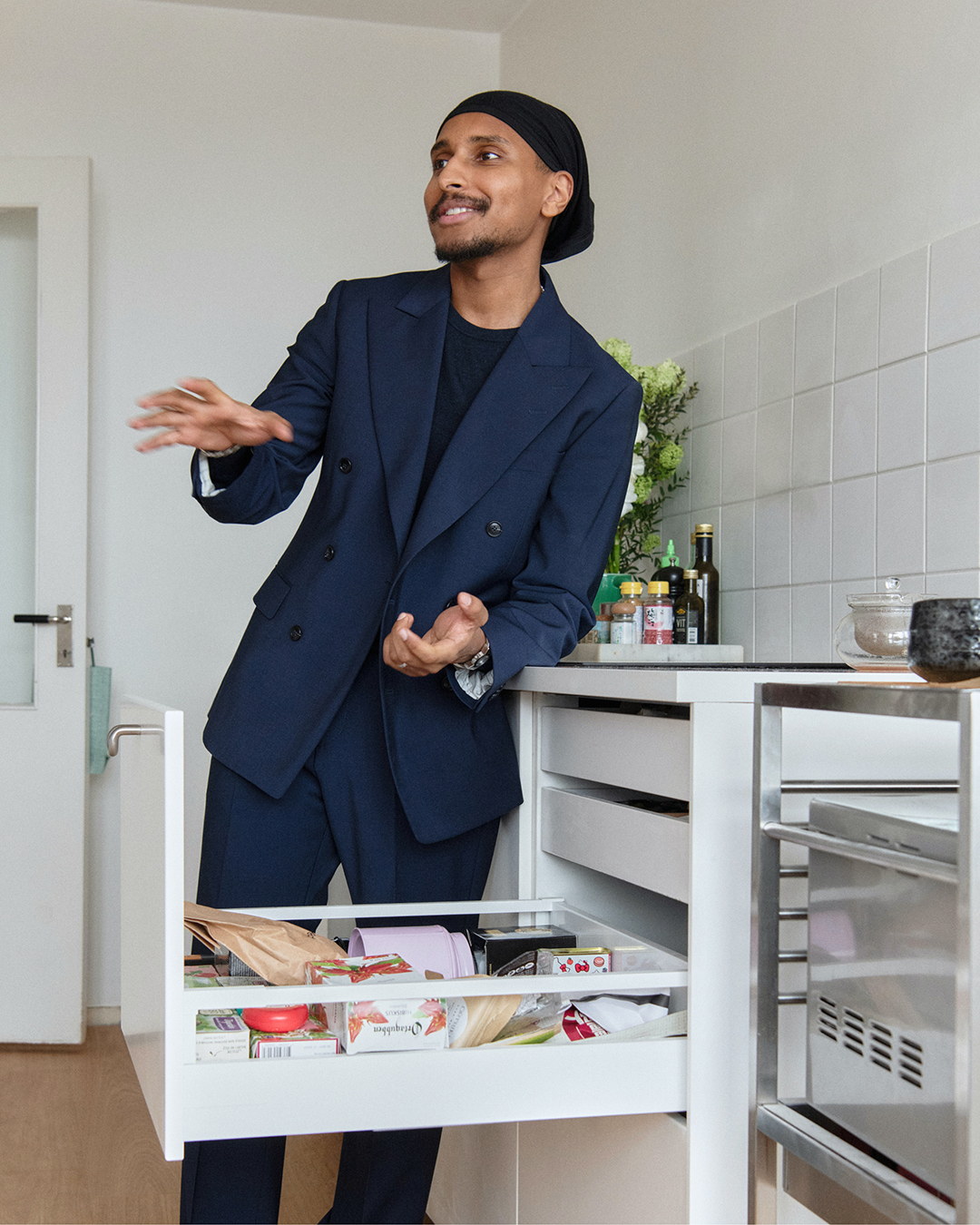 Haisam Mohammed wearing Ease suit